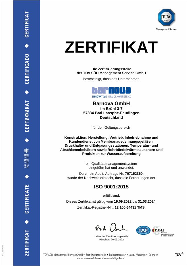 Vorschau: Managementsystem nach ISO 9001:2015