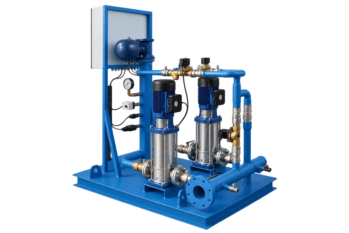 Druckhaltestation DUO PLUS als Pumpenskid